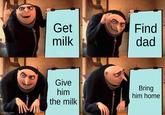 imgflip.com Get milk Give him the milk wwwww.... Find dad Bring him home