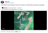 Joey @gothamhiphop The effect that Playboi Carti has had on white kids should be studied gnarly @nettspendfan Sep 26 this vid gonna be legendary in 3 years 0:23 . 6:37 PM. Sep 28, 2023 3.6M Views NG ...