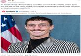 lou @whoshotlouise its lowkey kind of fascinating how this person looks visibly queer. how did we get to the point where mustache and mullet and earrings became an obvious queer aesthetic TheBlaze @theblaze Oct 5 This is a Communications Director for the US department of the Interior: 10:40 PM . Oct 6, 2023 646.7K Views