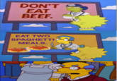 DON'T EAT BEEF. EAT TWO SPAGHETTI MEALS.