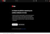 ▶ YouTube omo CA Rechercher ► YouTube Les bloqueurs de publicité ne respectent pas les conditions d'utilisation de YouTube • Il semble que vous utilisiez un bloqueur de publicité. La lecture des vidéos est bloquée si le bloqueur de publicité est activé ou si YouTube ne figure pas sur la liste d'autorisation. • Grâce aux annonces, des milliards de personnes dans le monde peuvent utiliser YouTube. • Profitez de YouTube sans publicité avec Premium : les créateurs seront rémunérés grâce à votre abonnement. Autoriser YouTube Ads moring Digital Circus Essayer YouTube Premium Vous n'utilisez pas de bloqueur de publicité ? Signaler un problème a
