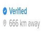 Verified 666 km away