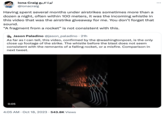 أيونا کریچ lona Craig @ionacraig Having spent several months under airstrikes sometimes more than a dozen a night, often within 100 meters, it was the incoming whistle in this video that was the airstrike giveaway for me. You don't forget that sound. "A fragment from a rocket" is not consistent with this. 0:05 Jason Paladino @jason_paladino. 21h As far as I can tell, this video, confirmed by the @washingtonpost, is the only close up footage of the strike. The whistle before the blast does not seem consistent with the remnants of a falling rocket, or a misfire. Comparison in next tweet. 4:05 AM - Oct 18, 2023 543.8K Views :