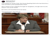 Nathaniel Reed @ReedReports Just chatted w/ Susan Cole, the House Reading Clerk who has become a viral sensation amid speakership chaos. She is aware of her celebrity through her daughters, though told me she doesn't "do social media" But she's a bit bewildered by her fame. "I'm just Susan!" she told me