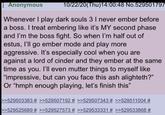 Anonymous 10/22/20(Thu)14:00:48 No.529501797 Whenever I play dark souls 3 I never ember before a boss. I treat embering like it's MY second phase and I'm the boss fight. So when I'm half out of estus, I'll go ember mode and play more aggressive. It's especially cool when you are against a lord of cinder and they ember at the same time as you. I'll even mutter things to myself like "impressive, but can you face this ash alighteth?" Or "hmph enough playing, let's finish this" >>529503383 # >>529507192 # >>529507343 # >>529511004 # >>529525689 # >>529527573 # >>529533331 # >>529533868 #