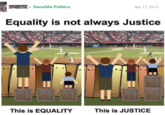 Equality, Equity, Justice Sensible Politics Equality is not always Justice This is EQUALITY SA Apr 17, 2013 || This is JUSTICE