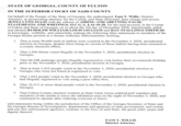 STATE OF GEORGIA, COUNTY OF FULTON IN THE SUPERIOR COURT OF SAID COUNTY On behalf of the People of the State of Georgia, the undersigned, Fani T. Willis, District Attorney, as prosecuting attorney for the County and State aforesaid, does charge and accuse JENNA LYNN ELLIS with the offense of AIDING AND ABETTING FALSE STATEMENTS AND WRITINGS, O.C.G.A. § 16-10-20, for the said accused, in the County of Fulton and State of Georgia, on or about the 3rd day of December 2020, intentionally aided and abetted RUDOLPH WILLIAM LOUIS GIULIANI and RAY STALLINGS SMITH III in knowingly, willfully, and unlawfully making the following false statements to members of the Georgia Senate present at a Senate Judiciary Subcommittee meeting: 1. That at least 96,600 mail-in ballots were counted in the November 3, 2020, presidential election in Georgia, despite there being no record of those ballots having been returned to a county elections office; 2. That 2,506 felons voted illegally in the November 3, 2020, presidential election in Georgia; 3. That 66,248 underage people illegally registered to vote before their seventeenth birthday prior to the November 3, 2020, presidential election in Georgia; 4. That at least 2,423 people voted in the November 3, 2020, presidential election in Georgia who were not listed as registered to vote; 5. That 1,043 people voted in the November 3, 2020, presidential election in Georgia who had illegally registered to vote using a post office box; 6. That 10,315 or more dead people voted in the November 3, 2020, presidential election in Georgia; 7. That Fulton County election workers at State Farm Arena ordered poll watchers and members of the media to leave the tabulation area on the night of November 3, 2020, and continued to operate after ordering everyone to leave; said statements being within the jurisdiction of the Office of the Georgia Secretary of State and the Georgia Bureau of Investigation, departments and agencies of state government, and county and city law enforcement agencies, contrary to the laws of said State, the good order, peace and dignity thereof; FANI T. WILLIS District Attorney