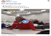 ducki @dxckiii Follow WHY DID SHE GAG XIM- . The UB H @Yourboyclarence I just screamed so loud Nah that was a straight violation J Tik Tok @aigenerated musictool 4:34 PM Oct 24, 2023 . X 0