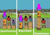 Feminists and their "Equality" Spanish anti-feminist meme first posted on the "Cuánto Cabrón":https://www.cuantocabron.com/otros/feministas-y-su-igualdad website and later shared on <a href="https://www.facebook.com/ConMisHijosNoTeMetasOficial/posts/pfbid02vpMiQEjMjFn6AqvEP4aGs9Qnps31QpNxqtvNFNwuAogkSyRNefqyQ5sreeMHo49ul">Facebook</a>, "Twitter":https://twitter.com/JuanRReyesG/status/1135171059257413632 and "Reddit":https://www.reddit.com/r/MemesESP/comments/k41co6/muy_cierto/