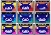 ANGRY VII\ !!!! SAD VIVA (11 HAPPY AVV ENRAGED 0 Q (111 (11\ DEPRESSED !!!! ECSTATIC *** FURIOUS MISERABLE MANIC O HANW