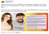 MrBeast vs. Rosanna Pansino Creator Games Controversy POP CRAVE Pop Crave @PopCrave Rosanna Pansino calls out MrBeast for allegedly editing her out of the top 3 for his 'Creator Games 3' video, where she competed and placed third: "This was extra upsetting because I genuinely believed him when he said that his videos are 'authentic and real":" MEREAST 8:36 AM - Oct 27, 2023 11.8M Views Mr Beast lied and edited me out of the top 3 in Creator Games 3. I had participated in Creator Games 1 and 2 and was excited to be a part of YouTube's "Creator Games 3' (Hide and Seek at Sofi Stadium). After filming had wrapped I truly couldn't believe how well I did at the competition and was proud of what I had achieved. I had placed third When the video was released I was shocked, disappointed, and felt hurt. Mr Beast (Jimmy) had edited the video to make me look like I performed worse than I did. This was extra upsetting because I genuinely believed him when he said that his videos are "authentic and real". He edited the video to look like the final 3 people were Larray. Logan Paul, and Zach King. The final 3 people were actually Zach. Quackity, and myself. For r the entire duration of filming we all wore earpieces connected to walkie talkies. They would announce in our ears when someone had been found or when we had to move hiding spots (if we didn't move you were immediately disqualified). While I was still hiding they announced that they found Logan Paul. I couldn't believe I outlasted him. He is a fierce competitor. It was getting really late (we filmed for over 24 hours straight) and they eventually offered me money to come out of hiding and quit. I declined. I had been counting the eliminations and I was currently in 4th place (with Larray. Quackity. Zach, and myself still remaining). Jimmy asked us to move hiding spots again (to the side of the stadium with the mannequins). It was at this time that I was found in transition moving to my next hiding spot. When Jimmy found me he brought me to the field to be with the others that had also been found. I thought I had placed 4. however Larray had fallen asleep and hadn't moved in a long time, so he was disqualified. This meant I got 3rd place. When I arrived to the field I saw MatPat and Logan there because they were seekers now. Jimmy said he was going to go look for Zach and asked if anyone wanted to join him. I offered to help but he said he wanted to take Logan instead. So I hung back to start looking for Zach in a different direction with MatPat. I placed 3rd. Quackity placed 2nd. and Zach placed 1st. That is what actually happened. Despite Jimmy editing out the ONLY FEMALE in the top 3. I was proud of what I had achieved. I followed the rules of the game, gave it my all, had fun, and never gave up. They can't take that away from me. POP CRAVE