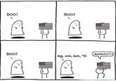 Boo! 1 Boo! Boo! kg, cm, km, °C AHHHH!!!