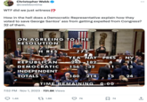 Christopher Webb @cwebbonline W-- did we just witness!? How in the hell does a Democratic Representative explain how they voted to save George Santos' ass from getting expelled from Congress? 32 of them. ON AGREEING TO THE RESOLUTION REPUBLICAN DEMOCRATIC INDEPENDENT TOTALS H RES 1.4K 7:52 PM. Nov 1, 2023 721.8K Views 773 1.8K Ak YEA NAY PRES 24 182 4 11 -156 32 180 214 15 TIME REMAINING 0:00 7K 74 NV 11 13 : 24 소