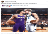Brazil NBA Twitter Account meme Legend OfWinning @Legend OfWinning WHAT IS GOING ON WITH THESE ALT NBA ACCOUNTS Suns Brasil @PhoenixSunsBra • Oct 25 Viva o amor ALIRS PHOEN 11 1 3:58 PM Oct 30, 2023 436.3K Views