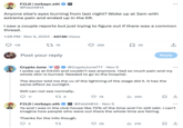S FELD | mrbayc.eth 跨 @Feld4014 Anyone else's eyes burning from last night? Woke up at 3am with extreme pain and ended up in the ER. I saw a couple reports but just trying to figure out if there was a common thread. 1:28 PM . Nov 5, 2023 427.6K Views 118 Post your reply 1 76 Still can not see normally.. 178 11 269 Crypto June Ⓒ @CryptoJune777. Nov 5 I woke up at 04:00 and couldn't see anymore. Had so much pain and my whole skin is burned. Needed to go to the hospital. The doctor told me the uv of the lightning of the stage did it. It has the same effect as sunlight. Thanks for the info though. 22 2 55 76 28 ₁25K FELD | mrbayc.eth @Feld4014. Nov 5 Ya and I was in the club house like 70% of the time and I'm still rekt. I can't imagine how people who were out there the whole time are fairing. ↑ Reply 21K 口企