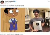 curry // rahul @currydtx WHEN GTA V CAME OUT VS NOW 2:25 AM Nov 9, 2023 110.4K Views RAGE AGAINST THE MACH curry For passing 100.000 subscribers YouTube