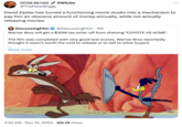 PETER BRIGGS @ThePeterBriggs #WGAW David Zaslav has turned a functioning movie studio into a mechanism to pay him an obscene amount of money annually, while not actually releasing movies. + DiscussingFilm @DiscussingFilm . 15h Warner Bros will get a $30M tax write-off from shelving 'COYOTE VS ACME'. The film was completed with very good test scores. Warner Bros reportedly thought it wasn't worth the cost to release or to sell to other buyers. Show more 3:33 AM . Nov 10, 2023 122.7K Views