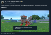 Ravi | #1 SEMIRAMIS FAN @Armor_of_Fafnir Mein scheiss Hund Gniesbert ist schon wieder auf meinen Feuerstein geklettert Translate post Congratulations! Your Gniesbert evolved into Arcanine! 10:23 PM - Aug 19, 2023 ⠀