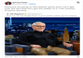Splenda Pappy @caroline_oreo. Follow Everyone focusing on the leather pants and I can't get over the fact that he's got the ankles of a 17th-century Prussian duchess X GQ Magazine @GQMagazine Brian Cox hit 'The Tonight Show' in pitch-perfect loafers: gq.mn/vwweooj 8:25 PM . Nov 12, 2023 A