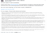Arumi Velociraptor | sudo -426 int @Arumi_kai OH MY GOD IT GETS WORSE. Users from the #NaNoWriMo Young Writers Program (specifically FOR minors) are now sharing testimonies about moderator mistreatment. No one was helping, so the kids made a WEBSITE. speak-out.carrd.co/# I'm so angry. These kids deserved better. hello i'm a user from the ywp forums and i have another instance of issues with moderation that happened just this year that i wanted to bring to light, because the mods have failed in moderation countless times now just this year in late spring or early summer i believe we found two users attempting to date and doing some very suggestive roleplaying, which was against the rules. we then learned that one user involved was 13, and in middle school, and that the other user was 17. and in 11th grade. neither of the users were in good headspaces, and we were terrified because there were many blatant grooming tactics being used. including lines like "i don't normally date people your age but your different". no matter what the situation a 17 year old can never have good intentions when a dating a middle schooler. we proceeded to panic and attempt to discuss this with the younger user and explain the danger that he was in. he didn't listen and we decided to flag the posts where they stated their ages together in an attempt to get the mods attention to step in. the mods only removed the suggestive roleplaying and said that there was no rules against dating on the ywp. only against suggestive content. and completely disregarded any form of safety for the younger of the users. : in the end we Children and Teens on the site were forced to basically bully the two apart, until they broke up. eventually the two drifted apart, and i do hope that the younger user is doing well i do see him on occasionally, but that the older of the users was still very much active and was not banned. this has happened countless times on the ywp. this is just one example of when groomer and predators are allowed to run free and rampant on this site leaving a group children to set up communication and offsites to discuss how to deal with predators ourselves. because the mods are evidently not capable of doing so if anyone has any questions i was very involved with attempting to remove the older person from the situation and have been part of that group who has to moderate For the mods 5:25 AM Nov 12, 2023 9,988 Views