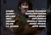 A SCOOBY SHAGGY WILLIAM FRED DAPHNE VELMA S.G.KLUGER VOICES EAGAN TILGHMAN SUITELIFEOFSHAGGY DANIEL KIMBALL JOEY SOURLIS MICHELLE ONEIDA RAVEN VICERAL JAYCE GHOUL