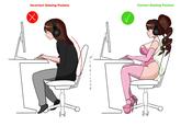 Incorrect Gaming Posture Correct Gaming Posture