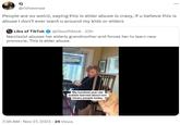 @rishawnaa People are so weird, saying this is elder abuse is crazy, if u believe this is abuse I don't ever want u around my kids or elders Libs of TikTok @libsoftiktok 22h Narcissist abuses her elderly grandmother and forces her to learn new pronouns. This is elder abuse. My hundred year old bubbie learned about non binary people today ... 7:38 AM - Nov 27, 2023 - 25 Views