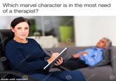 Which marvel character is in the most need of a therapist? camstime time dreamstime with mematic dreamstime dreamstime dreamstime dreamstime G dreamstime dreamstim