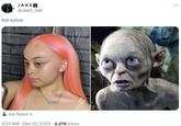 Ice spice x Gollum JAKEX @JAKE_J90 Ice spice Ice Spice ☆ 4:27 AM - Dec 12, 2023 2,278 Views …..