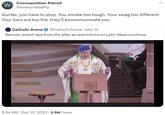 Cosmopolitian Patriot @Andromeda Pip Gunter, you have to stop. You smoke too tough. Your swag too different. Your bars are too fire. they'll excommunicate you CATLICAREA Catholic Arena @CatholicArena · Mar 12 German priest raps from the altar as restrictions on Latin Mass continue. 3:34 AM · Dec 10, 2023 2.5M Views