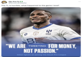 Oju Anu Fo @SmokinOnReefer The TL is horrible, what happened to the game i love? CHRON "WE ARE BE H ALHILAL الهلال STORE TWEETING FOR MONEY, NOT PASSION." Odion Ighalo on joining the Saudi Pro League :