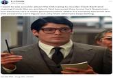 PE E.J. Foody @EJFoody : I want to see a comic about the CIA trying to murder Clark Kent and making it look like an accident. Not because they know he's Superman but because he's a really good journalist. Make it a comedy because the CIA assassins can't figure out why their attempts keep failing. 12:38 PM. Aug 30, 2020