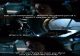 Ash, that transmission... Mother's deciphered part of it. It doesn't look like an SOS. What is it, then? "We've been trying to reach you about your car's extended warranty..."