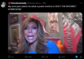 Yoncésremedy @Hivexnation. 18h My mom just asked me what a power bottom is SHUT THE INTERNET DOWN NOW! #WendyAfterShow 32 304 1.7K NILAVI ₁97K ↑