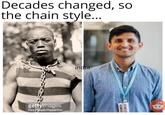 Decades changed, so the chain style... gettyimages Paul Popper/Popperfoto indra