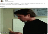 Hank @hicklepickle8 Legolas: *to merry and pippin* "this is lembas bread. one small bite is enough to fill the stomach of a grown man." Pippin: II GIF ALT ALL STAR AMER