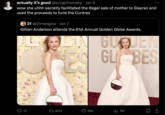 actually it's good @yungchomsky. Jan 8 wow she uhhh secretly facilitated the illegal sale of mother to Slayran and used the proceeds to fund the Cuntras 21 @21metgala · Jan 7 Gillian Anderson attends the 81st Annual Golden Globe Awards. O 15 1803 16K GUODEN GLA BES 1M 口企