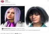 zade @zadtwt a bob / a f--- ass bob folake aina @fØlake - Aug 16, 2023 are all bobs considered "f--- ass bobs?" or is there a science to it 6:01 PM - Aug 17, 2023 - 46.3K Views ...