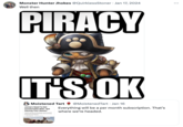 Monster Hunter Jhokes @QuirklessStoner Jan 17, 2024 Well then PIRACY IT'S OK Moistened Tart Gamers Need To Get Comfortable With "Not Owning Your Games" 20 40 Ubisoft's director of subscriptions says that gamers need to start the games the comfortable with not owning @Moistened Tart • Jan 16 Everything will be a per month subscription. That's where we're headed. :