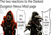 The two reactions to the Darkest Dungeon Nexus Mod page IT'S ALL F------ LEWDS !!! IT'S ALL F------ LEWDS !!!
