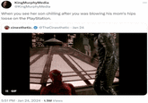 KingMurphyMedia @KingMurphyMedia When you see her son chilling after you was blowing his mom's hips loose on the PlayStation. cinesthetic. @TheCinesthetic. Jan 24 II GIF 5:51 PM - Jan 24, 2024 -1.5M Views 16 ...