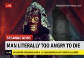 The official explanation in "The Deadly Assassin" is that the Master expended all his regenerations and was found close to death on Terserus. Because of that, his body is rapidly decaying, and he's only still alive through the willpower generated by his sheer hatred.