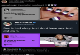 max nation supreme leader @mlmferdinand asexual megan thee stallion moodboard Pressurelicious Megan Thee Stallion I ain't doing nothin' Spotify for my pleasure, ah TINA SNOW @theestallion Sex is bad okay. Just dont have sex. Just dnt do it. Kitty Kat Megan Thee Stallion Spotify I'll never let another to f--- me try TINA SNOW @theestallion • Jun 4, 2012 Sex is bad okay. Just dont have sex. Just dnt do it. 8:35 PM Jan 29, 2024 1.6M Views : jui