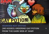 GAY POTION #DARKWEB #GAY #POTION (WE KISSED) ORDERING GAY POTION FROM THE DARK WEB AT 3AM!! Mild Moist Melan
