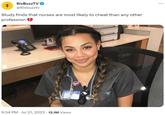 6ixBuzzTV @6ixbuzztv Study finds that nurses are most likely to cheat than any other profession 9:34 PM Jul 21, 2023 · 12.1M Views 778