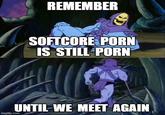 REMEMBER imgflip.com SOFTCORE P--- IS STILL P--- UNTIL WE MEET AGAIN