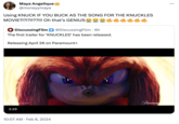 Maya Angelique @moneyymaya Using KNUCK IF YOU BUCK AS THE SONG FOR THE KNUCKLES MOVIE?!?!?!!??!!! Oh that's GENIUS 4 DiscussingFilm @DiscussingFilm. 6h The first trailer for 'KNUCKLES' has been released. Releasing April 26 on Paramount+ 2:29 CKLES 10:07 AM Feb 8, 2024 • Paramou :
