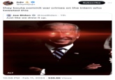 juju @ayeejuju they bouta commit war crimes on the intern who tweeted this Joe Biden @Joe Biden 11h Just like we drew it up. ALT Subscribe 10:58 PM. Feb 11, 2024 539.6K Views :
