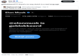 kira @kirawontmiss geblokkeerd??? there's no way dutch is a real language NigGaara2.0 @OneRandom N---- · Feb 11 Loser needs to stay away from my tl Elon Musk X @elonmusk 536 Volgend 172.281.578 Volgers 144 Abonnementen @elonmusk is geblokkeerd Subscribe Weet je zeker dat je deze posts wil bekijken? @elonmusk wordt niet gedeblokkeerd door posts te bekijken. Bekijk posts 12:59 PM. Feb 12, 2024 4M Views