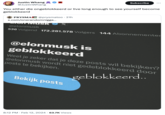 Justin Whang @JustinWhang You either die ongeblokkeerd or live long enough to see yourself become geblokkeerd PRYSMA @prysmatoo. 21h x.com/onerandomnigga... FTV MUSK x @elonmusk 536 Volgend 172.281.578 Volgers 144 Abonnementer @elonmusk is geblokkeerd Subscribe Weet je zeker dat je deze posts wil bekijken? @elonmusk wordt niet gedeblokkeerd door posts te bekijken. geblokkeerd.. Bekijk posts 8:12 PM. Feb 12, 2024 63.7K Views